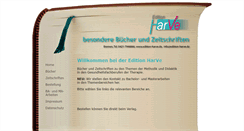 Desktop Screenshot of edition-harve.de